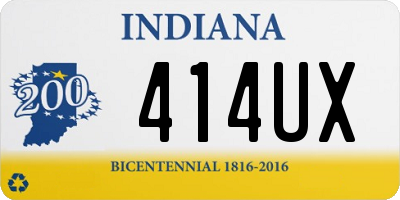 IN license plate 414UX