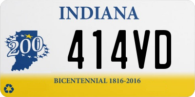 IN license plate 414VD