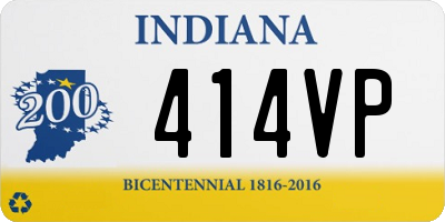 IN license plate 414VP
