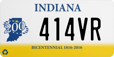 IN license plate 414VR