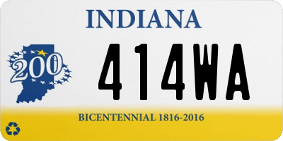 IN license plate 414WA