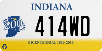 IN license plate 414WD