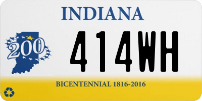 IN license plate 414WH
