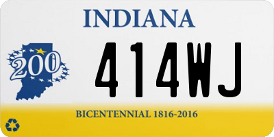 IN license plate 414WJ