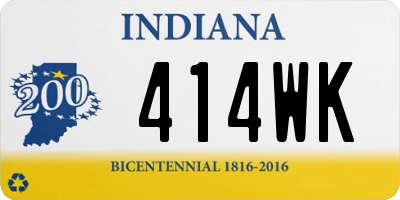 IN license plate 414WK