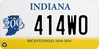 IN license plate 414WO