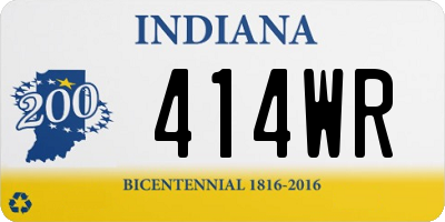 IN license plate 414WR