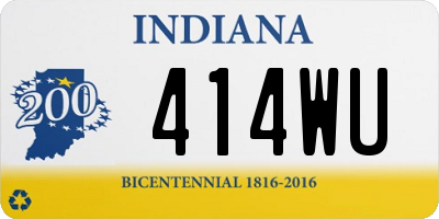 IN license plate 414WU