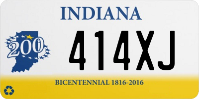 IN license plate 414XJ