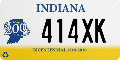 IN license plate 414XK