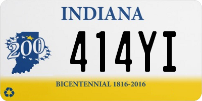 IN license plate 414YI