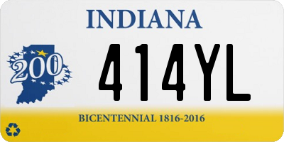 IN license plate 414YL