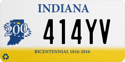 IN license plate 414YV