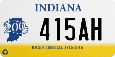 IN license plate 415AH