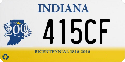 IN license plate 415CF