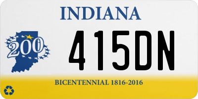 IN license plate 415DN