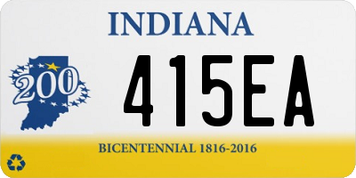 IN license plate 415EA