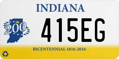 IN license plate 415EG