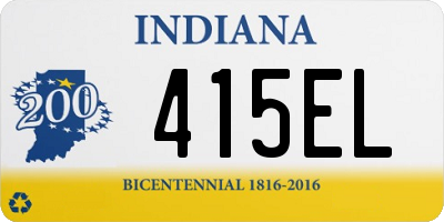 IN license plate 415EL