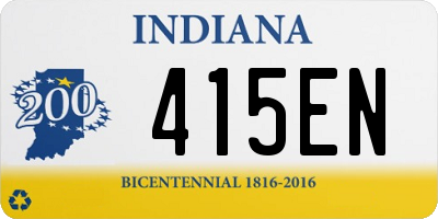 IN license plate 415EN