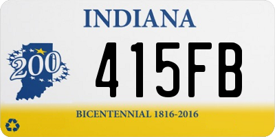 IN license plate 415FB