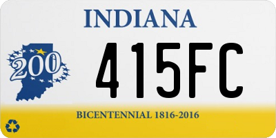 IN license plate 415FC