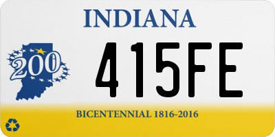 IN license plate 415FE