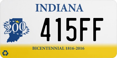 IN license plate 415FF