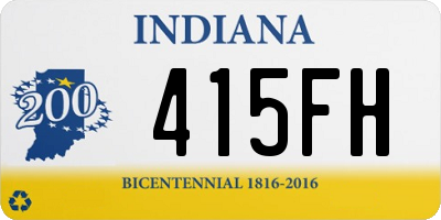 IN license plate 415FH