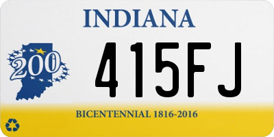 IN license plate 415FJ