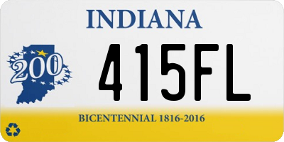 IN license plate 415FL