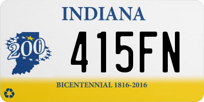 IN license plate 415FN