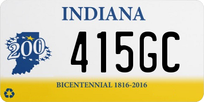 IN license plate 415GC