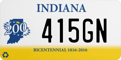 IN license plate 415GN