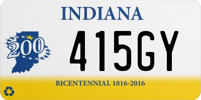 IN license plate 415GY