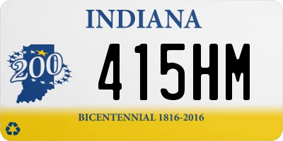 IN license plate 415HM