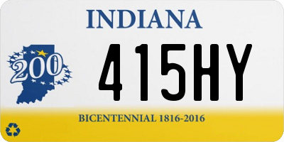 IN license plate 415HY