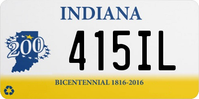 IN license plate 415IL