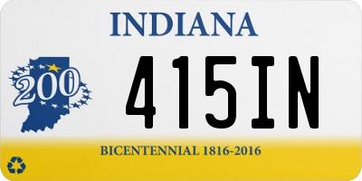 IN license plate 415IN
