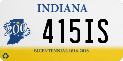 IN license plate 415IS