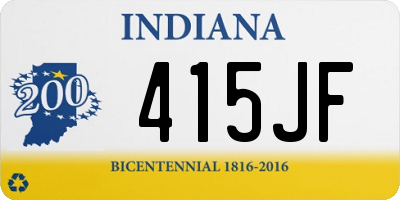 IN license plate 415JF