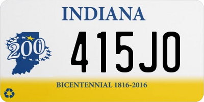 IN license plate 415JO