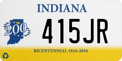 IN license plate 415JR