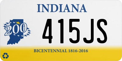 IN license plate 415JS