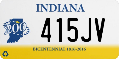 IN license plate 415JV