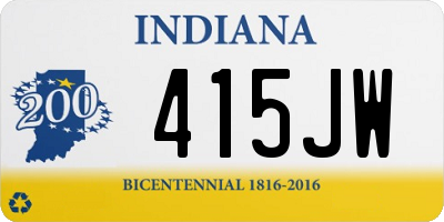 IN license plate 415JW