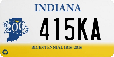 IN license plate 415KA