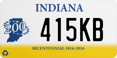 IN license plate 415KB