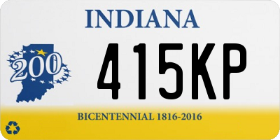 IN license plate 415KP