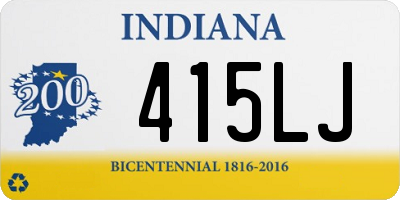 IN license plate 415LJ